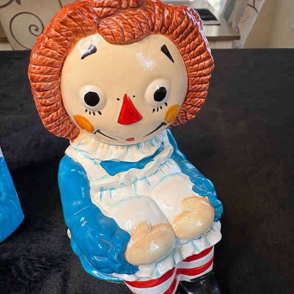 Vintage Raggedy Ann and Andy Bookends - Picture 3 of 8